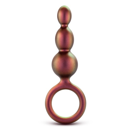 Массажер для анальной стимуляции цвета бронзы Matrix Beaded Loop Plug - 13,3 см.