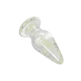 Прозрачная, светящаяся в темноте анальная втулка - 9,8 см.