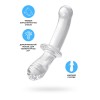 Прозрачный двусторонний стеклянный фаллоимитатор Satisfyer Double Crystal - 19,5 см.