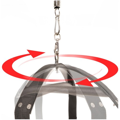 Чёрные секс-качели Spinning Fantasy Swing