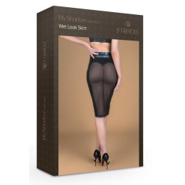 Нижняя юбка-карандаш с полупрозрачной задней вставкой