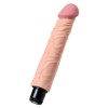 Телесный реалистичный мультискоростной вибратор - 22,5 см.