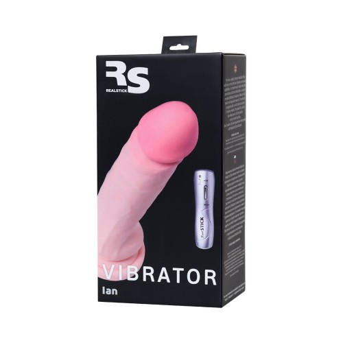 Телесный реалистичный вибратор Ian - 20 см. 