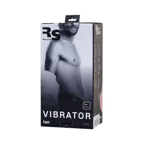 Телесный реалистичный вибратор Ian - 20 см. 