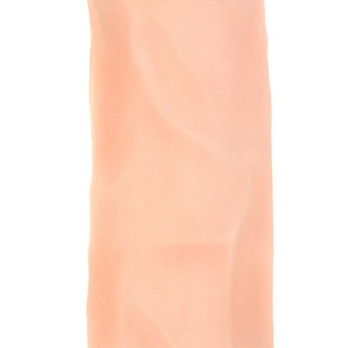 Телесный реалистичный вибратор Ian - 20 см. 