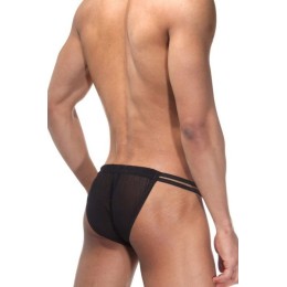 Мужские трусы-танга из полупрозрачной тянущейся ткани