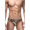 Мужские трусы-тонги леопардовой расцветки