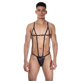 Стильное мужское боди с тонкими ремешками