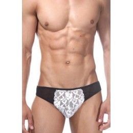 Черно-белые трусы-слипы