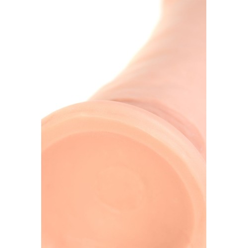 Телесный реалистичный вибратор RealStick Elite Vibro - 18 см.