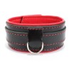 Черный ошейник с красным подкладом