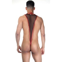 Сексуальное мужское боди с блестящими элементами