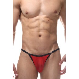 Красные сексуальные трусы-слипы с контрастным кантом