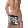 Мужские серебристые трусы-боксеры с принтом