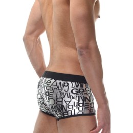 Мужские серебристые трусы-боксеры с принтом