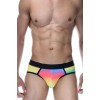 Разноцветные мужские трусы с пикантными вырезами сзади