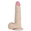 Телесный перезаряжаемый вибратор-реалистик из неоскин - 22 см.