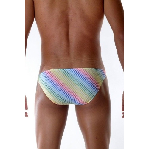 Сексуальные трусы-слипы с цветной горох