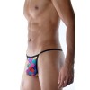 Сексуальные трусы-стринги с принтом в виде цветных квадратов