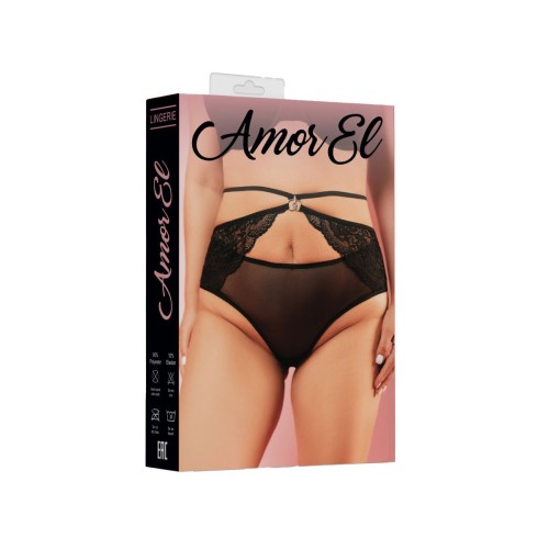 Трусики с декоративной резинкой на талии