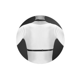 Черная упряжь на грудь Clara