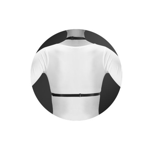 Черная упряжь на грудь Clara