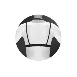 Черная упряжь на грудь Alyssa