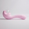 Розовый вибромассажёр с деликатными токами