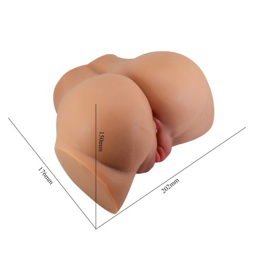 Карамельный мастурбатор-полуторс Emilia с вибрацией