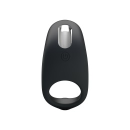 Черное перезаряжаемое эрекционное кольцо Gemma