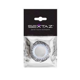 Эластичное эрекционное колечко с черными «ресничками»