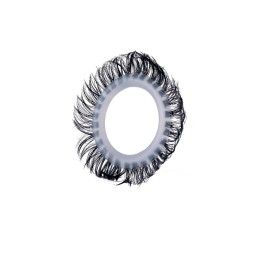Эластичное эрекционное колечко с черными «ресничками»