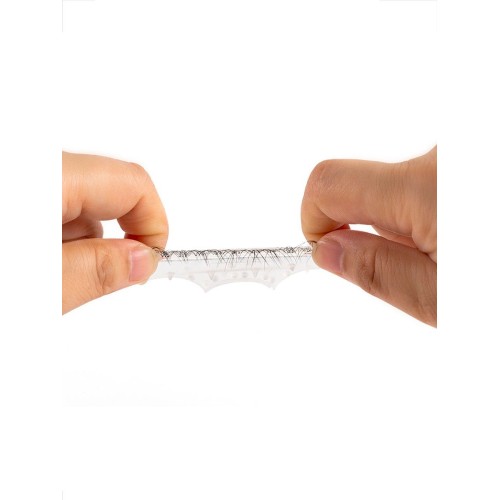 Эластичное эрекционное кольцо с длинными черными «ресничками»