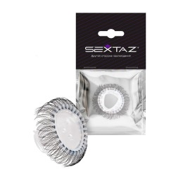 Эластичное эрекционное кольцо с длинными черными «ресничками»