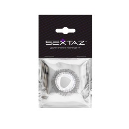 Эластичное эрекционное кольцо с длинными черными «ресничками»