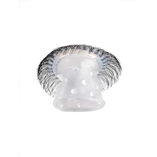 Эластичное эрекционное кольцо с длинными черными «ресничками»