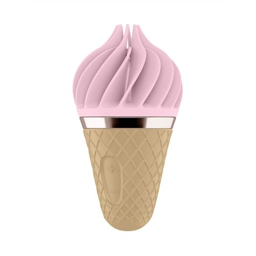 Вибратор-спиннер с розовыми лепестками Satisfyer Sweet Treat