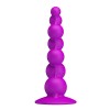 Лиловая анальная елочка Booty Passion с присоской - 15 см.