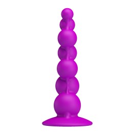 Лиловая анальная елочка Booty Passion с присоской - 15 см.