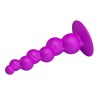 Лиловая анальная елочка Booty Passion с присоской - 15 см.