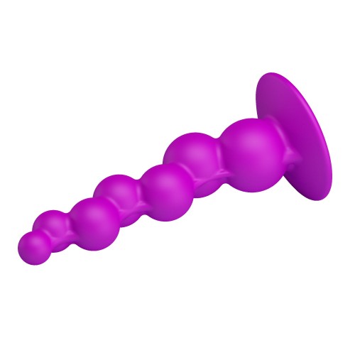 Лиловая анальная елочка Booty Passion с присоской - 15 см.