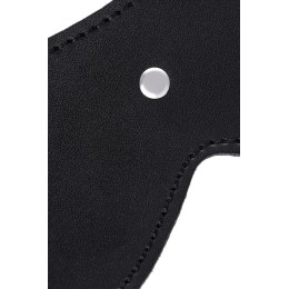 Черная кожаная маска Anonymo с мягким подкладом