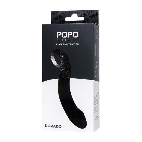 Черный анальный фаллоимитатор Dorado - 18 см.