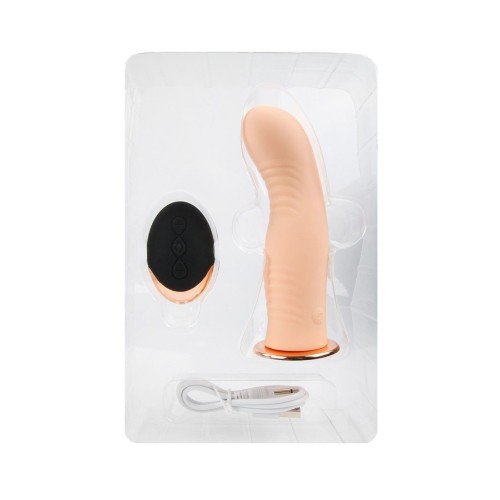 Женский вибрострапон со съемной насадкой и пультом ДУ