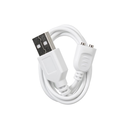 Голубой вибратор-ротатор с клиторальной стимуляцией Merry-Swi - 20,7 см.