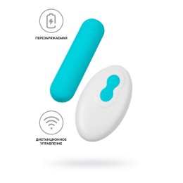 Голубая вибропуля Tnim с пультом ДУ