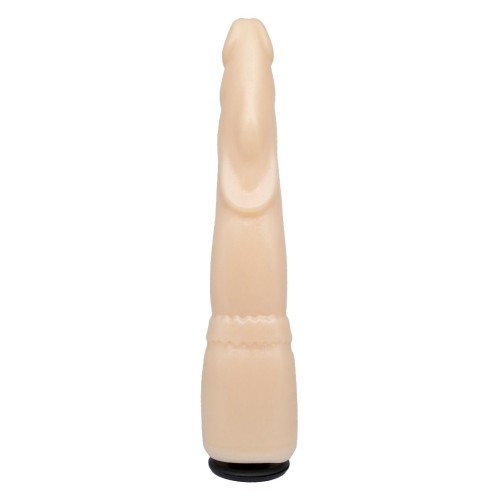 Телесная реалистичная насадка-елочка - 20,5 см.