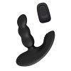 Черный силиконовый стимулятор простаты Levett Nitoc с пультом ДУ
