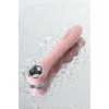 Розовый силиконовый вибратор с электростимуляцией GALVANI VIBE - 21 см.