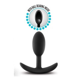 Черный анальный стимулятор Vibra Slim Plug Small - 8,8 см.